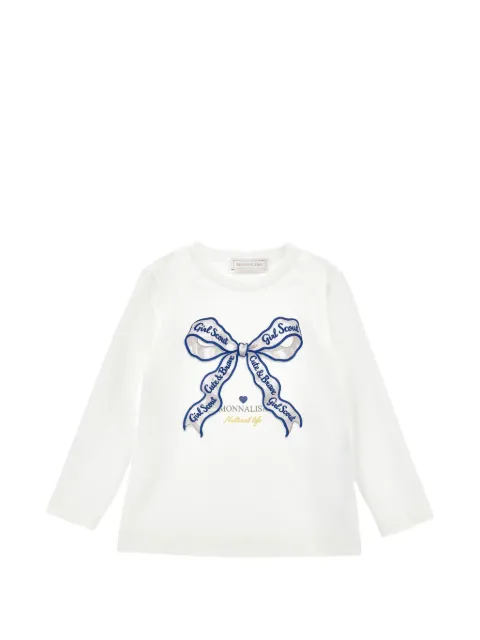 Monnalisa playera con moño estampado