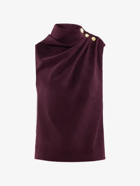 Saiid Kobeisy top con detalle de botones