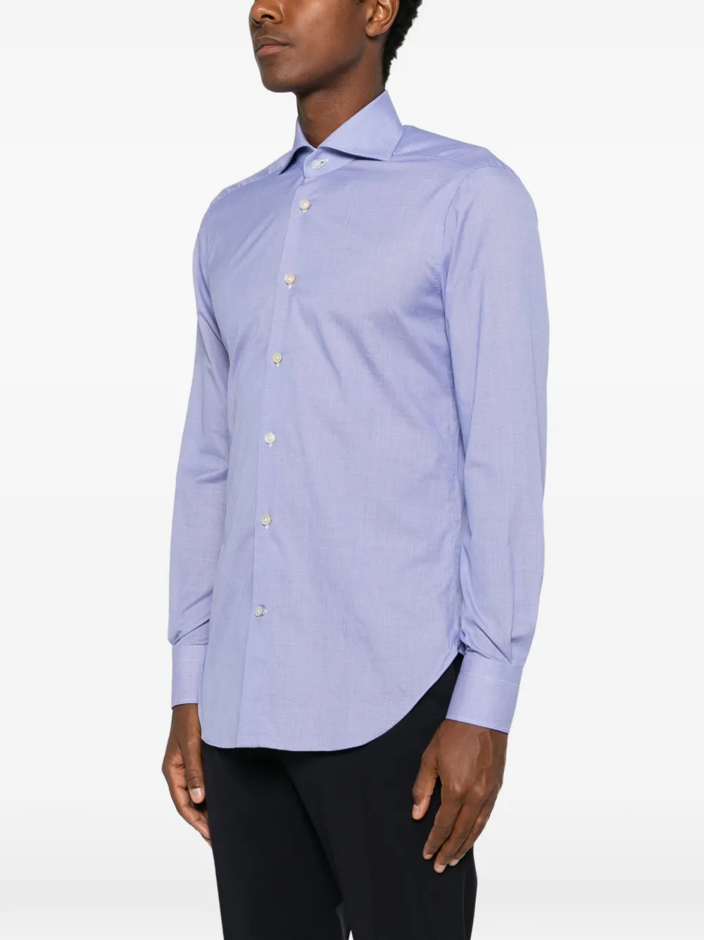 Kiton Button-up overhemd Blauw