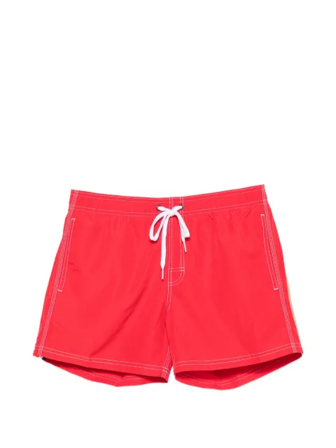 Sundek Bermuda de praia com acabamento de listras