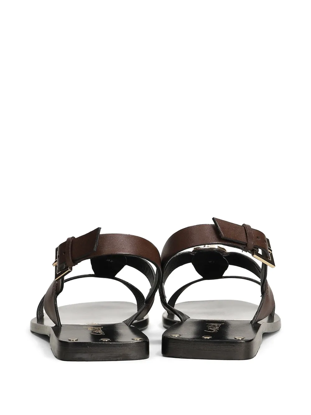 CORAL BLUE Sandalen met gesp Bruin