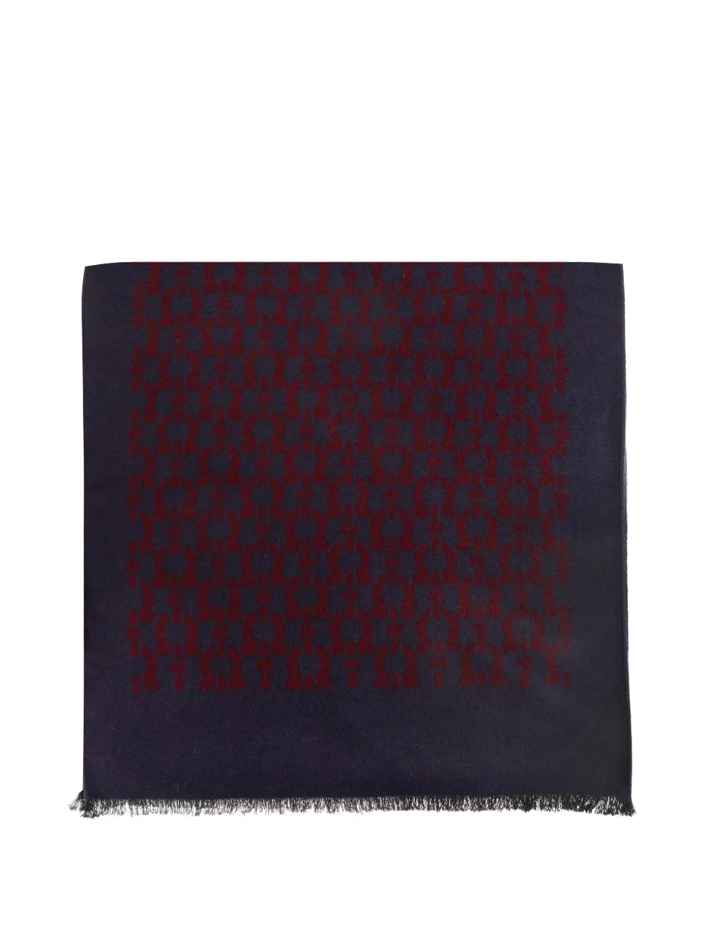 Ferragamo Gancini jacquard scarf - Blau