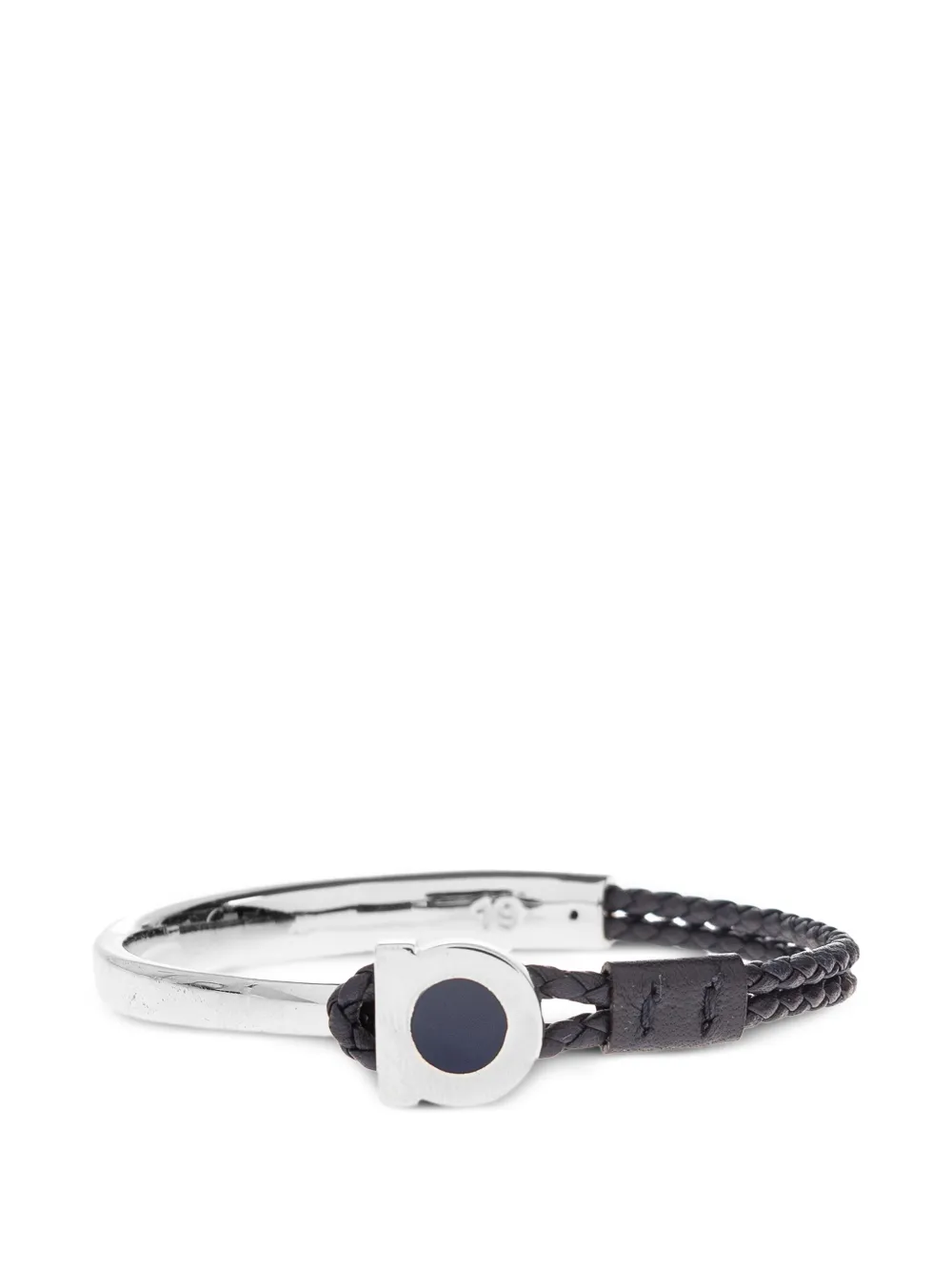 Ferragamo Gancini braided bracelet - Silber