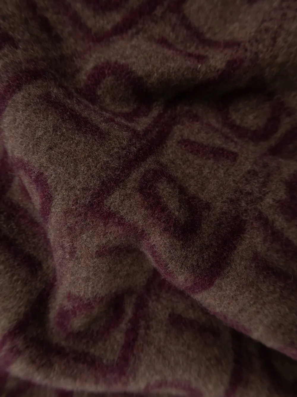 Ferragamo Sjaal met Gancini-patroon en franje Bruin