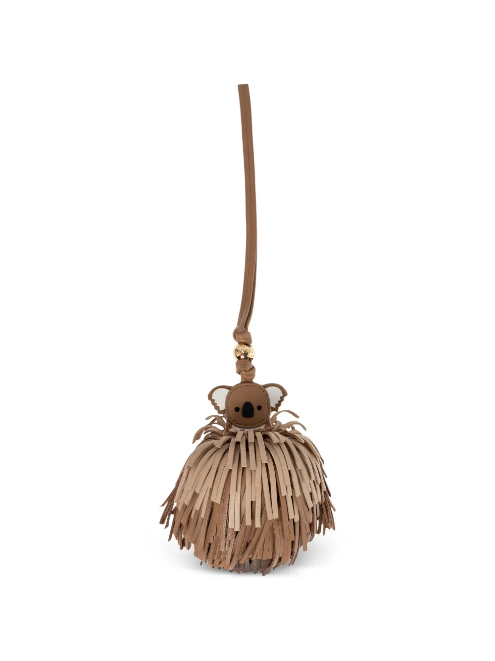 ZIMMERMANN koala fringed bag charm - Brown
