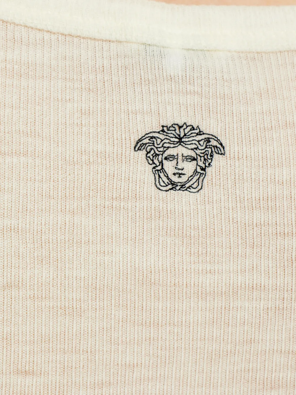 Versace Tanktop met Medusa-logo Beige
