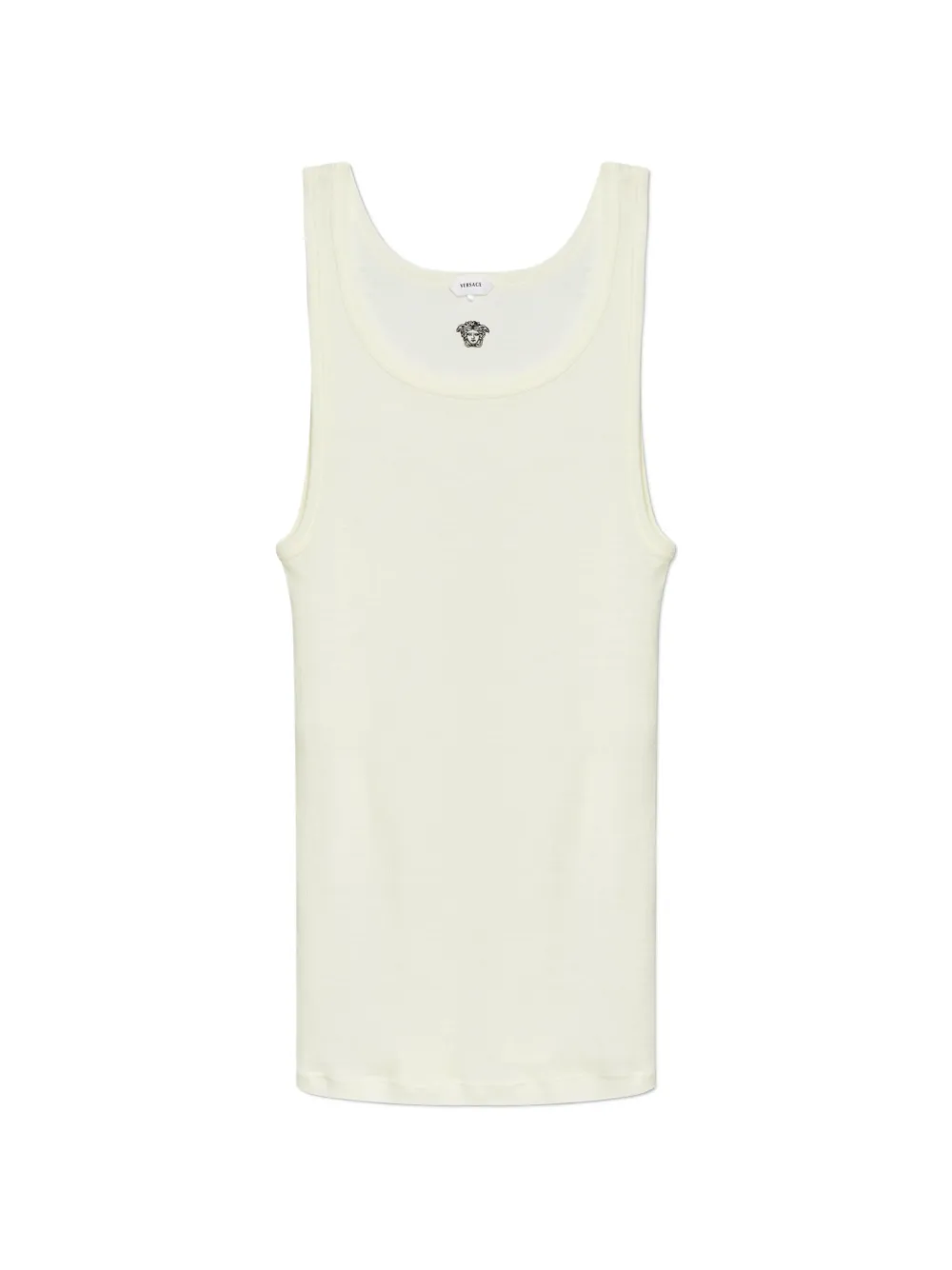 Versace Medusa-logo wool tank top - Toni neutri