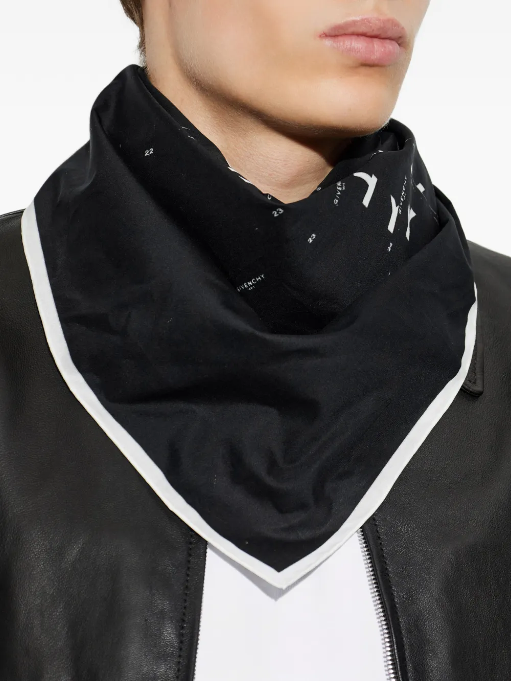 Givenchy Sjaal met logoprint Zwart