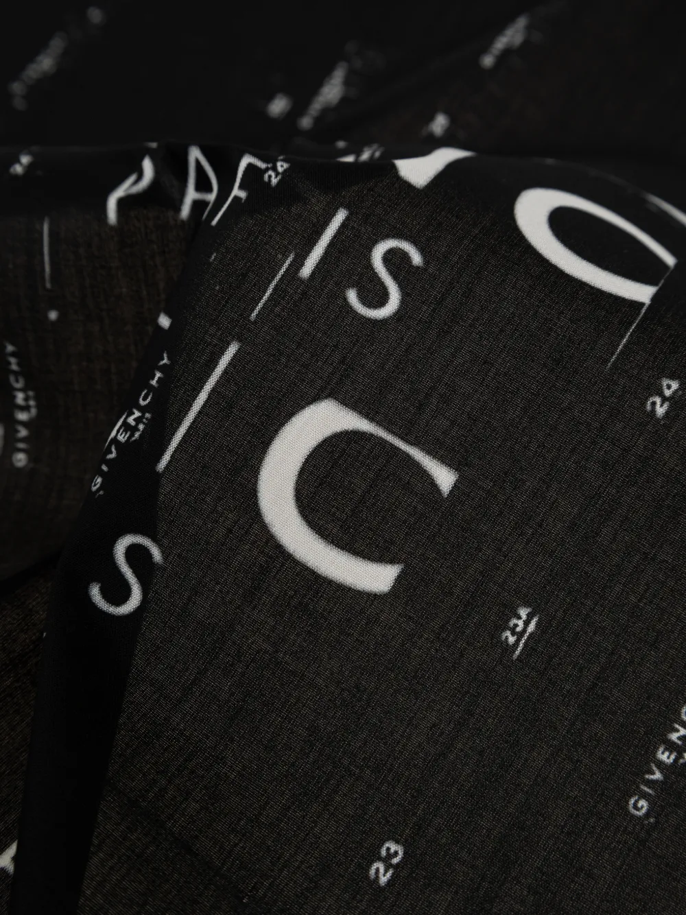 Givenchy Sjaal met logoprint Zwart