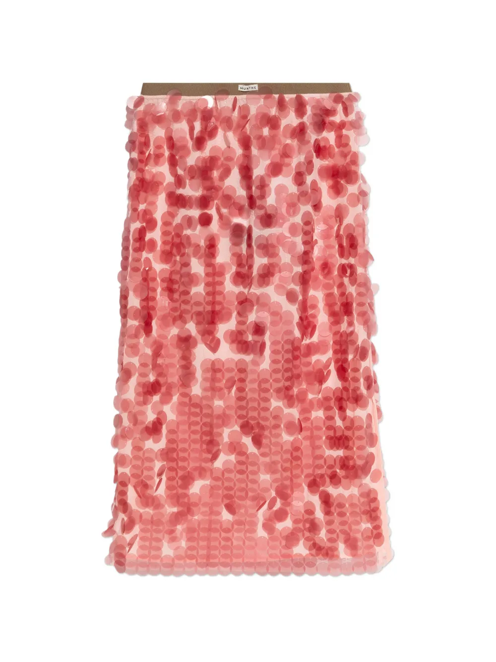 MUNTHE Bomi sequin-embellished midi skirt - Rosa