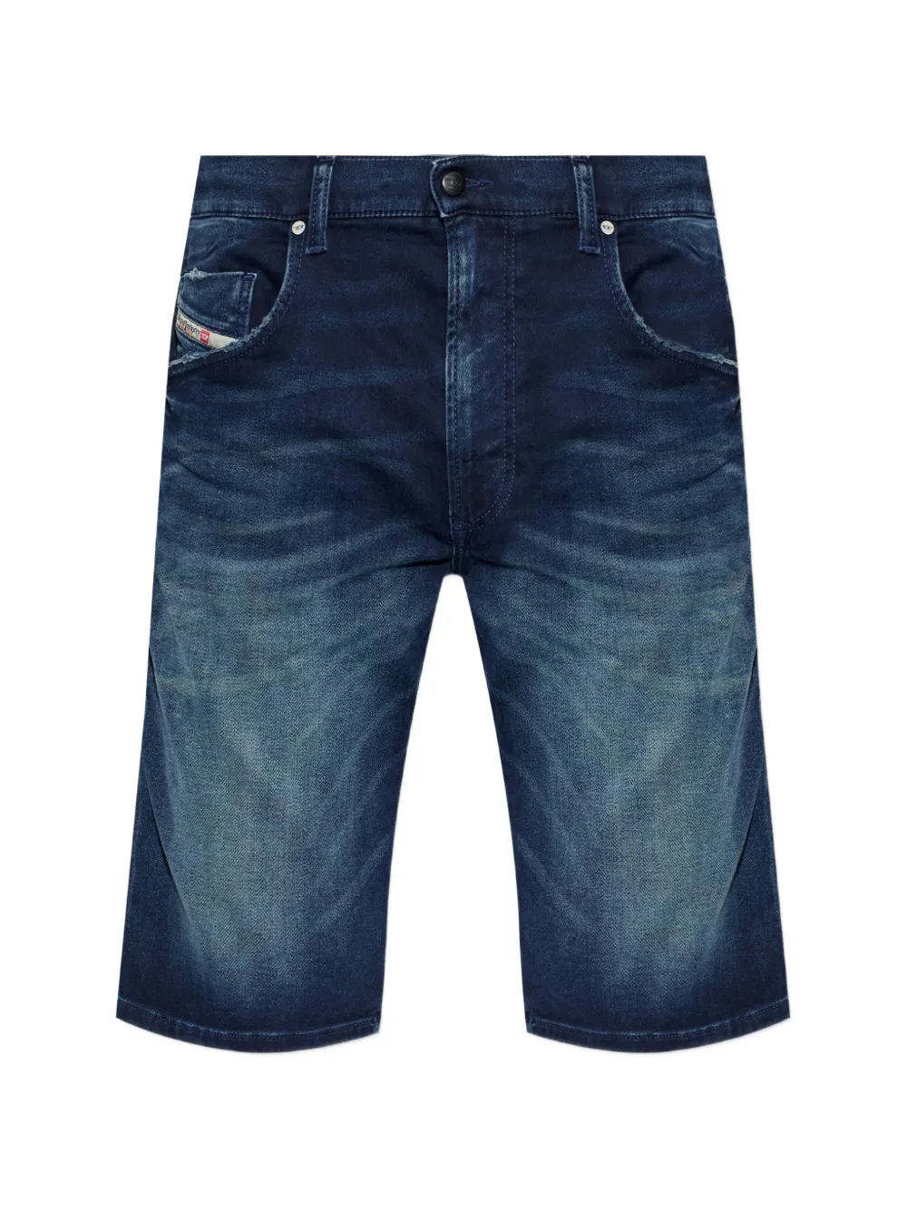 Diesel D-Krooley-Short-Bw faded denim shorts - Blau