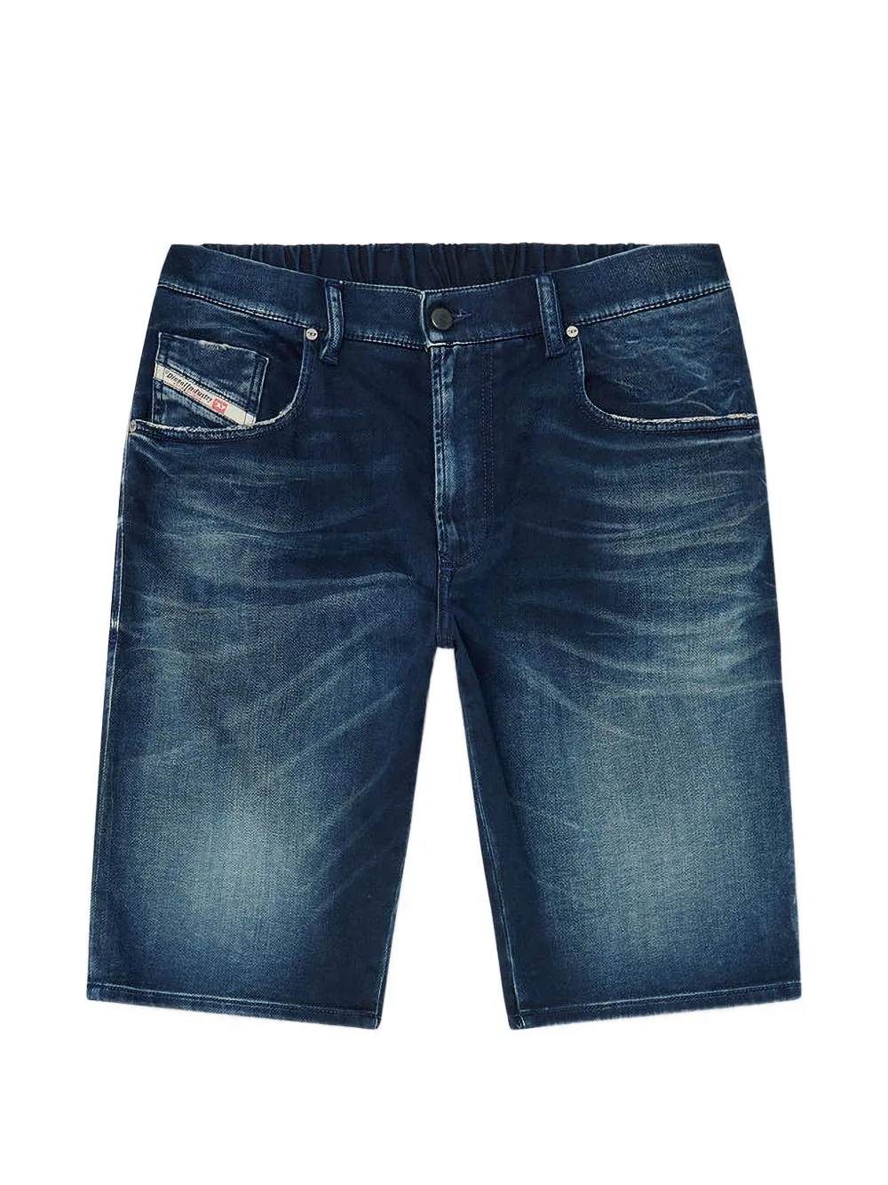 Diesel D-Krooley-Short-Bw faded denim shorts - Blau
