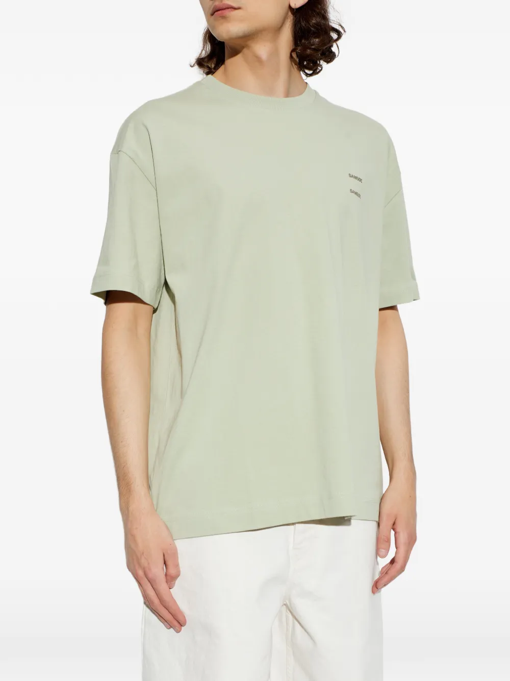  Samsoe Samsoe Camiseta Joel Con Logo Estampado - Verde 