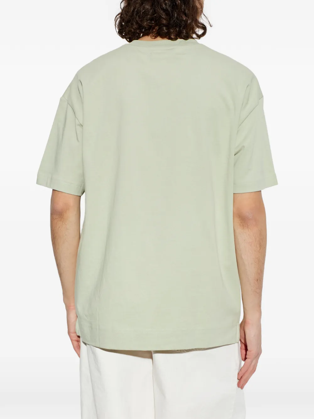SAMSOE T-shirt met logoprint Groen
