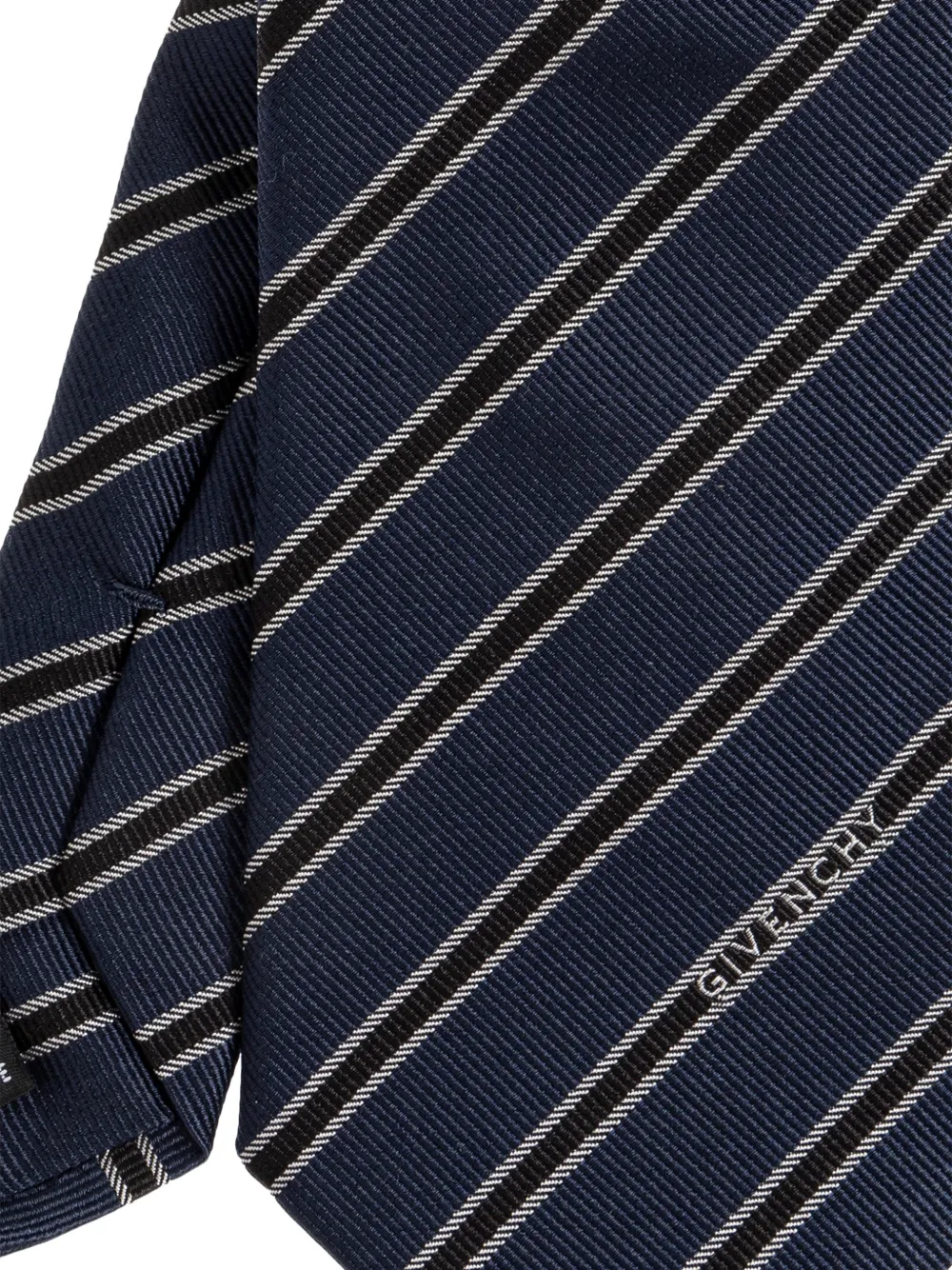  Givenchy Corbata A Rayas Diagonales - Azul 