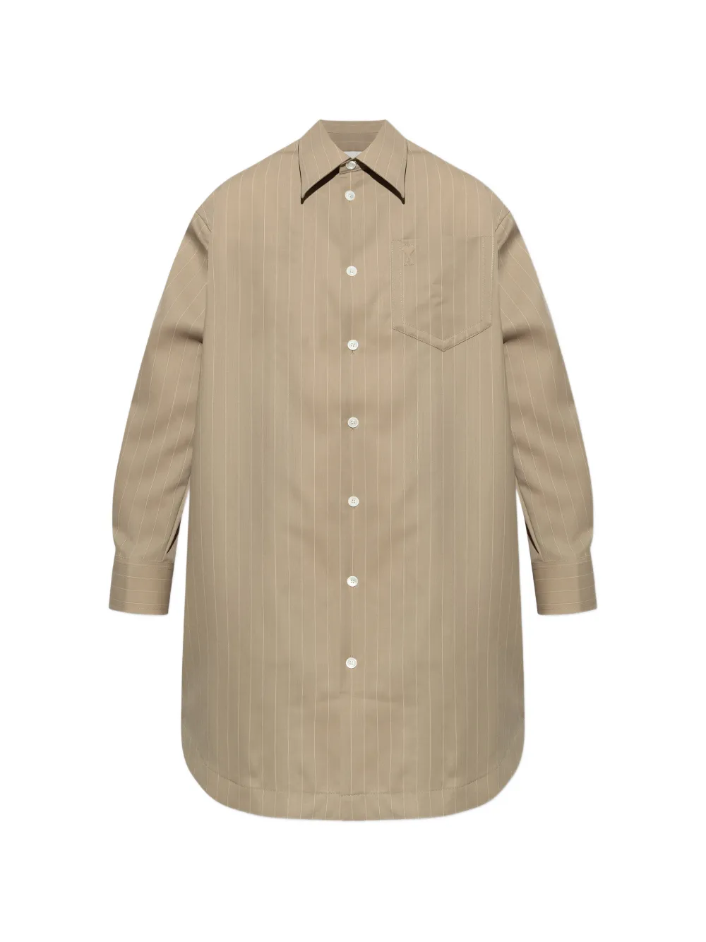 AMI Paris pinstripe shirt dress - Toni neutri