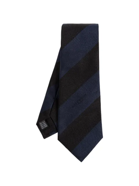 Givenchy diagonal-stripe logo-embroidered silk tie