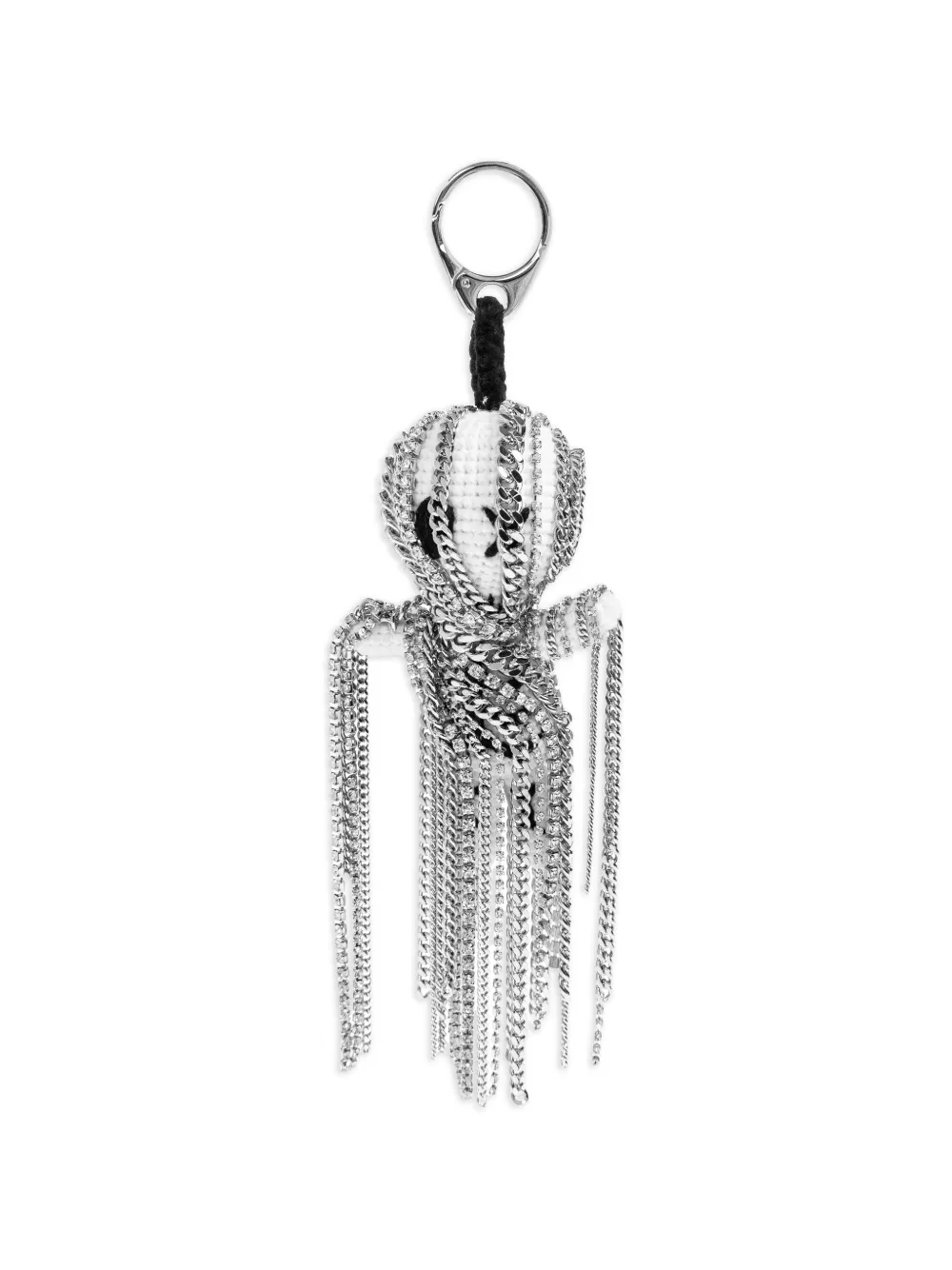 Alexander McQueen chain-embellished keyring - Weiß