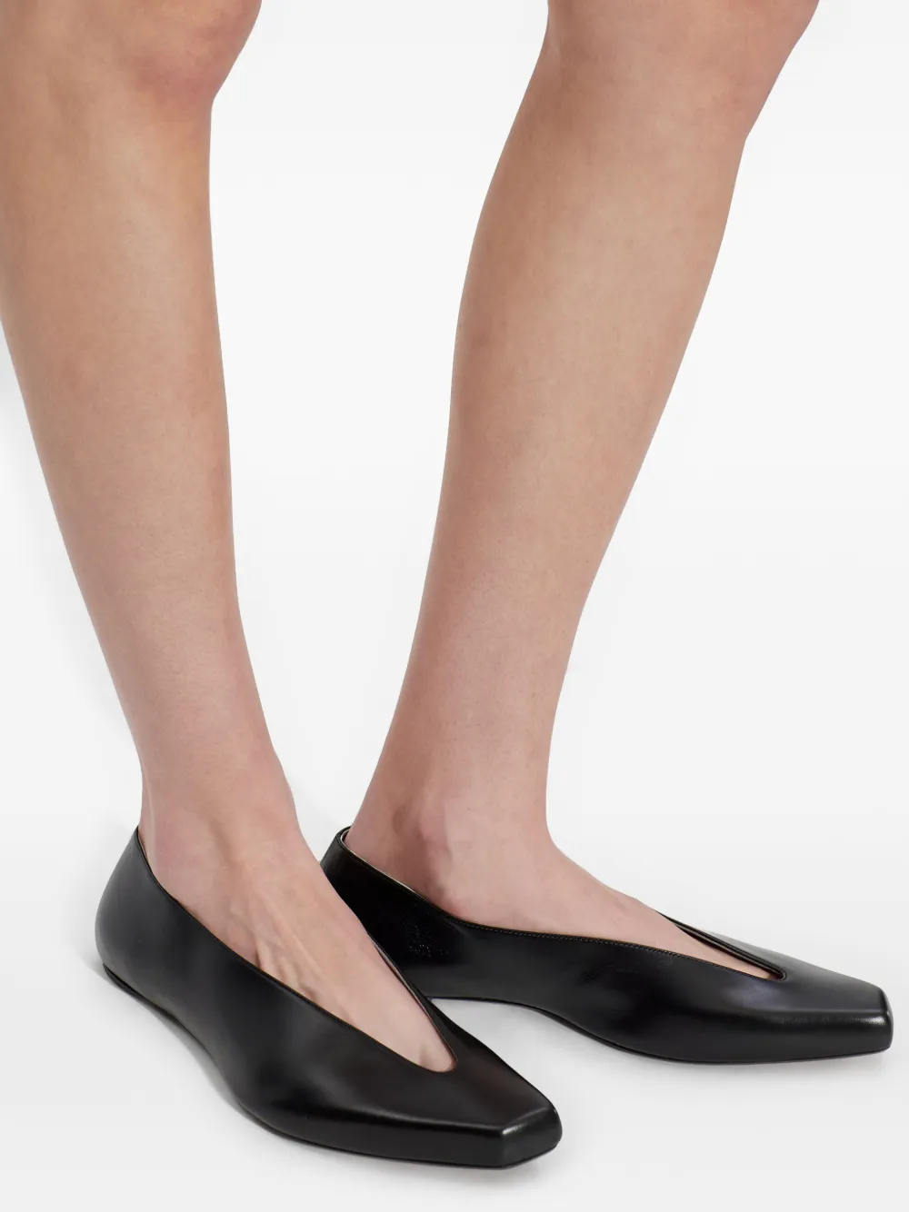 Balenciaga Duchesse balletschoenen met vierkante neus Zwart