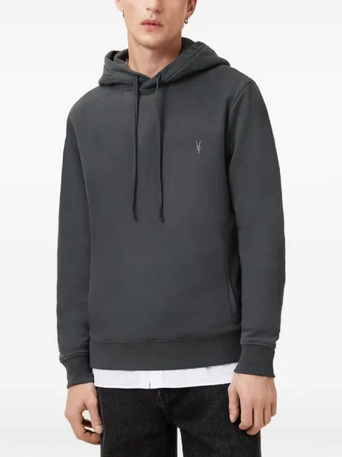 AllSaints Raven embroidered-logo hoodie