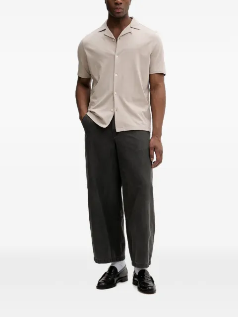AllSaints Hudson embroidered-logo short-sleeve shirt