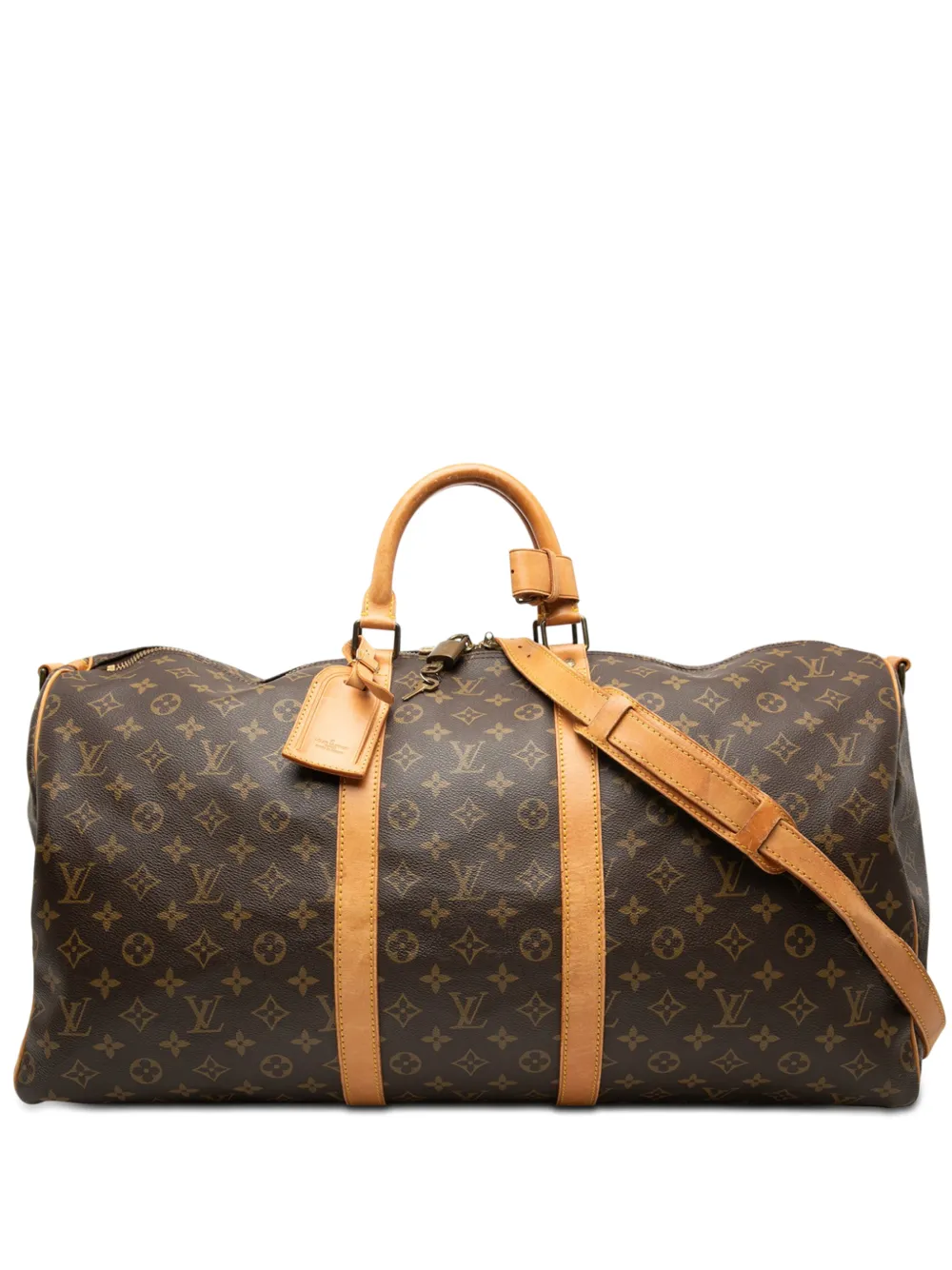 Louis Vuitton Pre-Owned 1999 Monogram Keepall Bandouliere Reisetasche 55cm - Braun