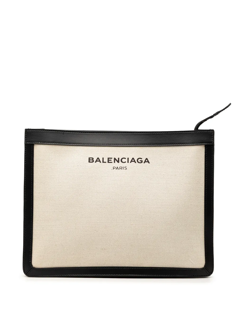 Balenciaga Pre-Owned 2016 Canvas Navy clutch bag - Marrone