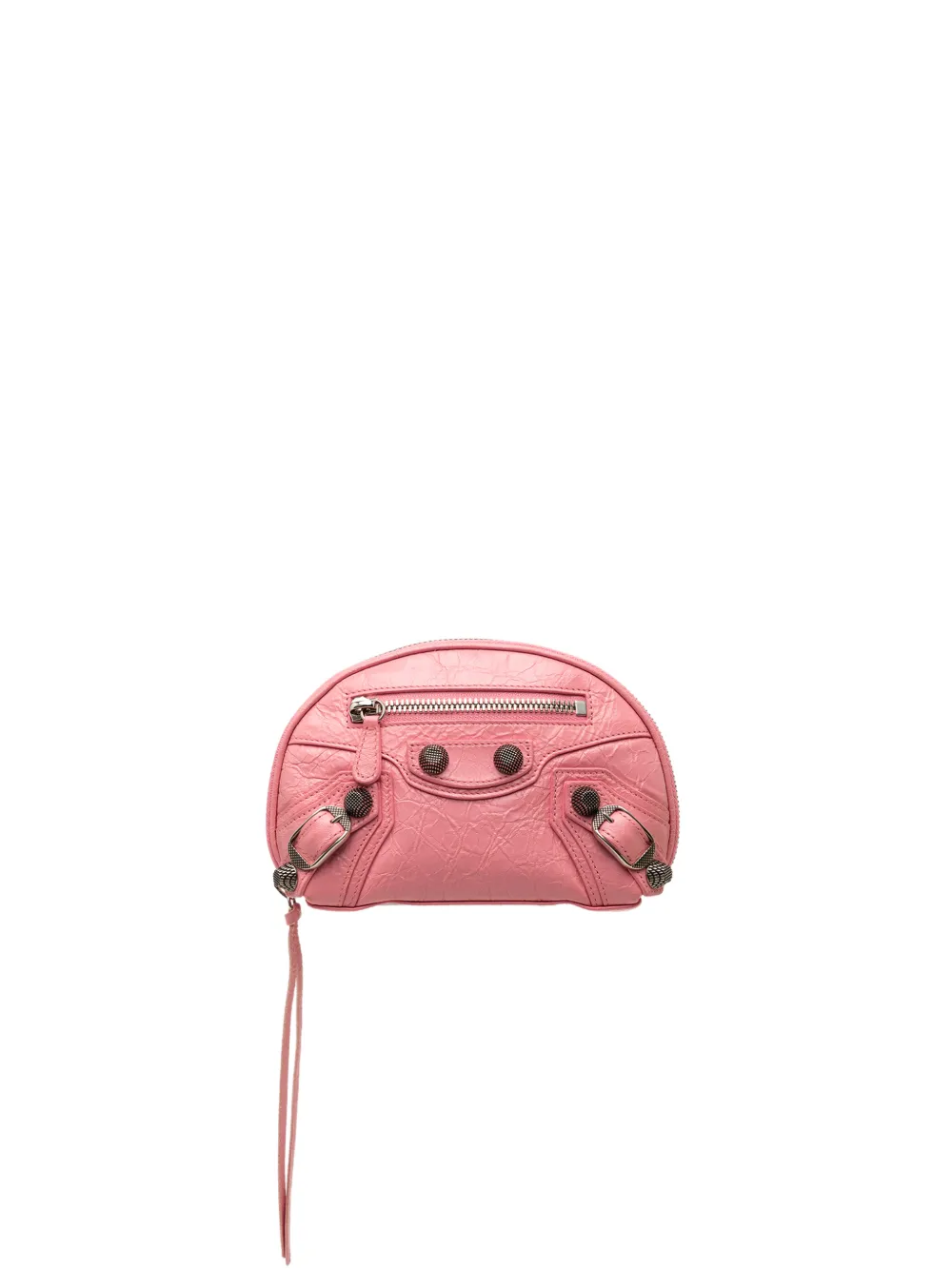 Balenciaga Pre-Owned 2021 Lambskin Motocross Le Cagole Makeup XS pouch - Rosa