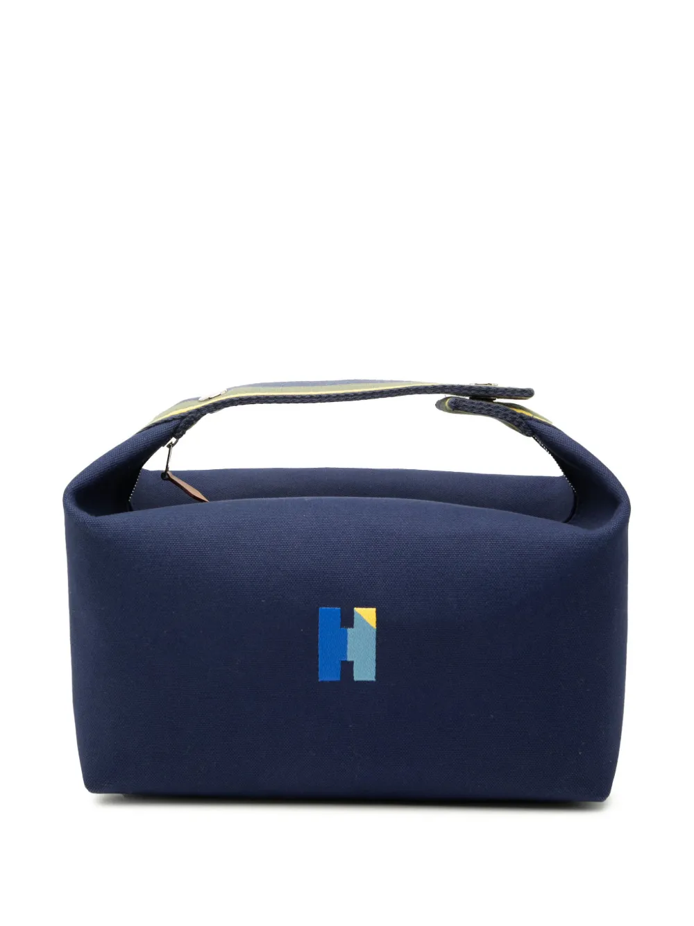 Hermès Pre-Owned 2020-2026 Large Toile Bride A Brac H Pavillon Case vanity bag - Blue