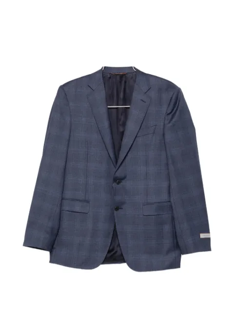Canali check-pattern wool suit