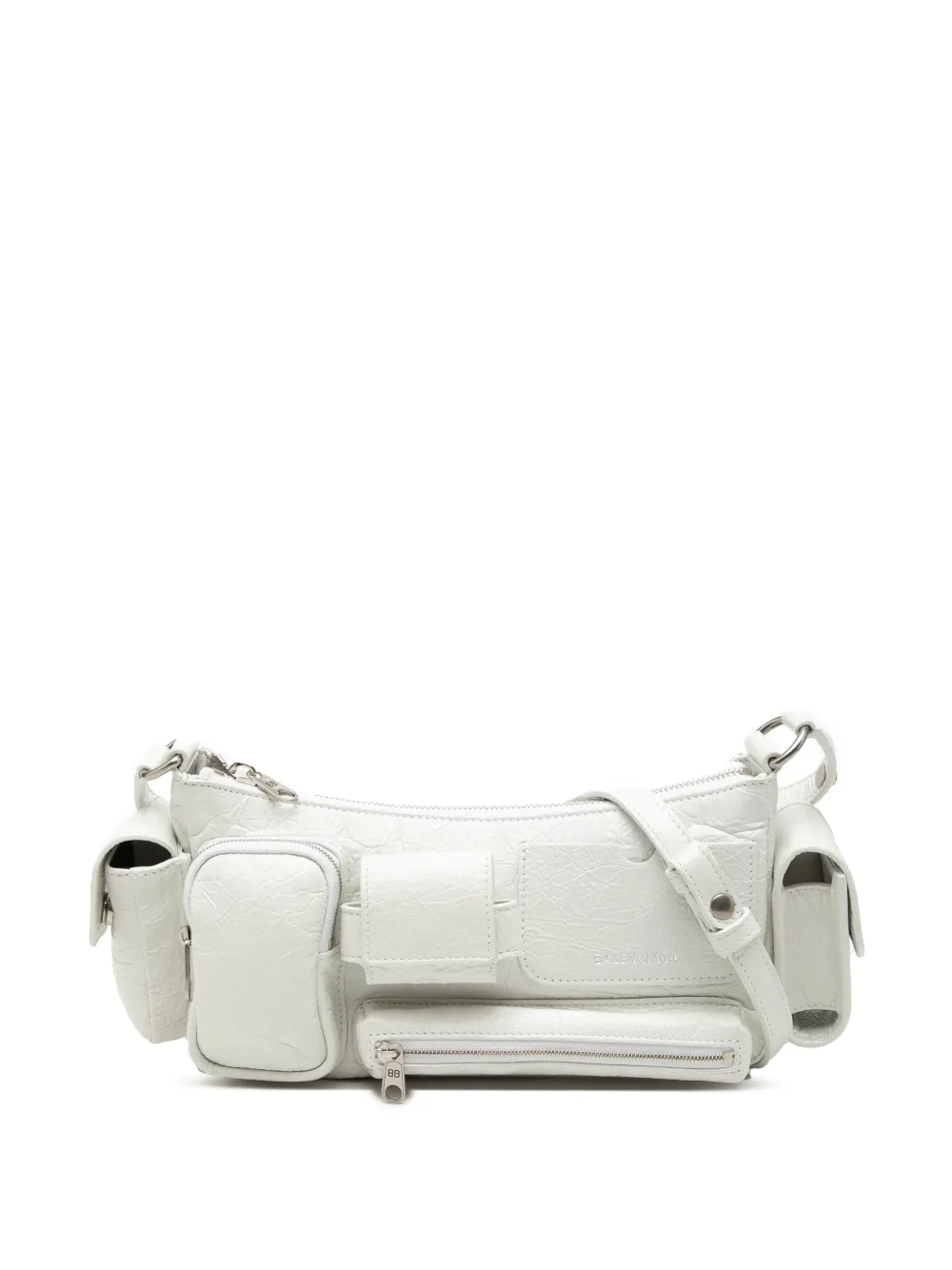 Balenciaga Pre-Owned 2011 Small Lambskin Superbusy Sling Bag satchel - Bianco