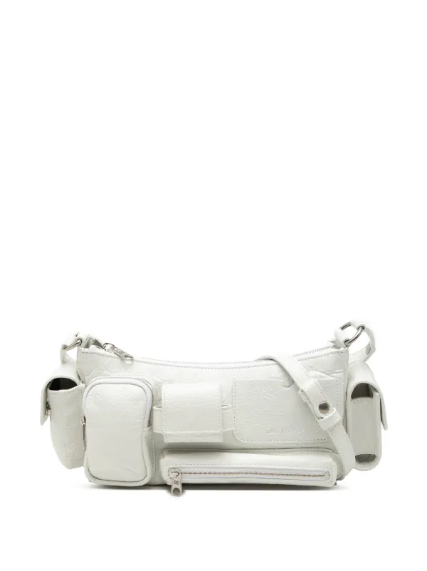 BALENCIAGA ホワイト ショルダーバッグ Balenciaga Pre-Owned 2011 スモール ラムスキン Superbusy スリング