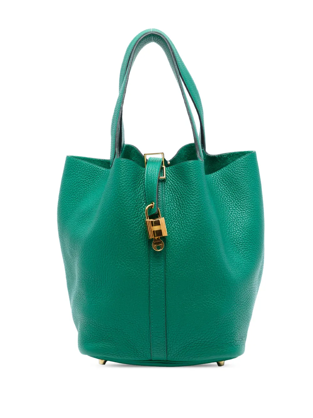 Hermès Pre-Owned 2017 Clemence Picotin Lock 26 handbag - Green