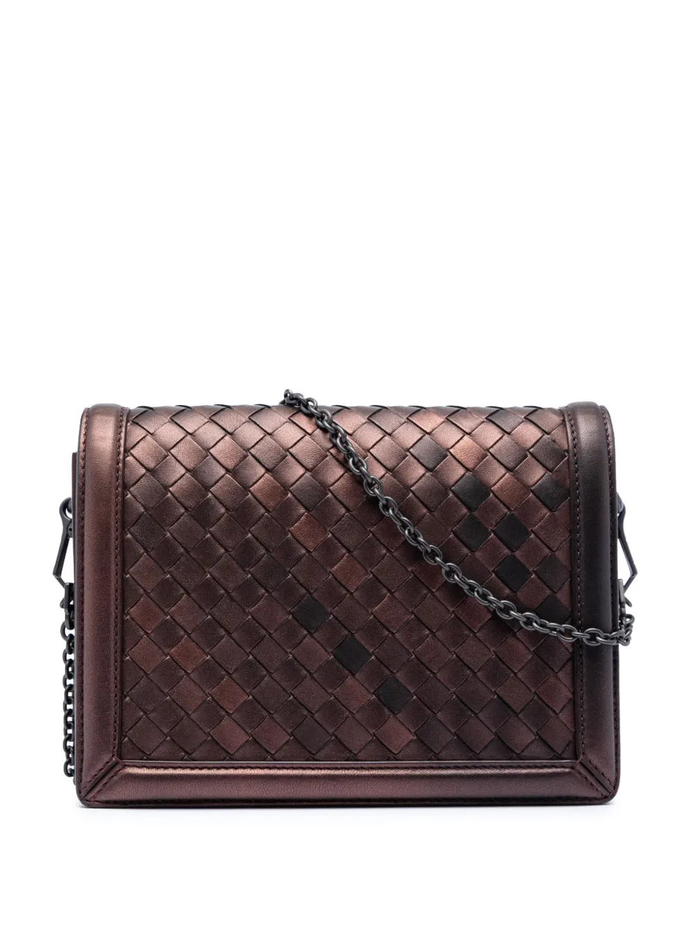 Bottega Veneta Pre-Owned 2012-2026 Nappa Intrecciato Montebello crossbody bag - Brown