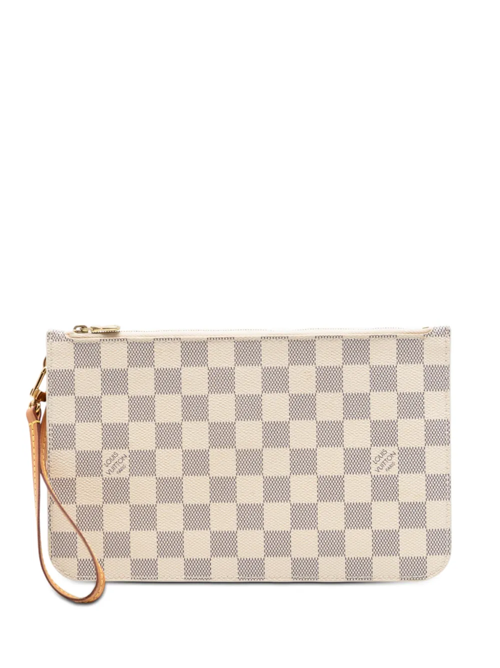 Louis Vuitton Pre-Owned 2018 Damier Azur Neverfull MM pouch - Bianco
