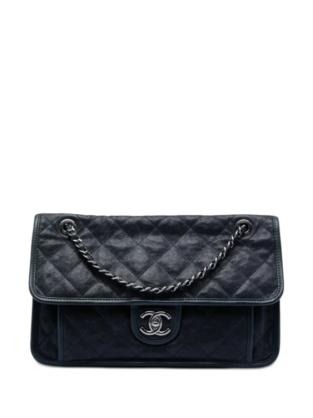 CHANEL Pre-Owned 2014-2015 Medium Caviar French Riviera Flap shoulder bag - Blau