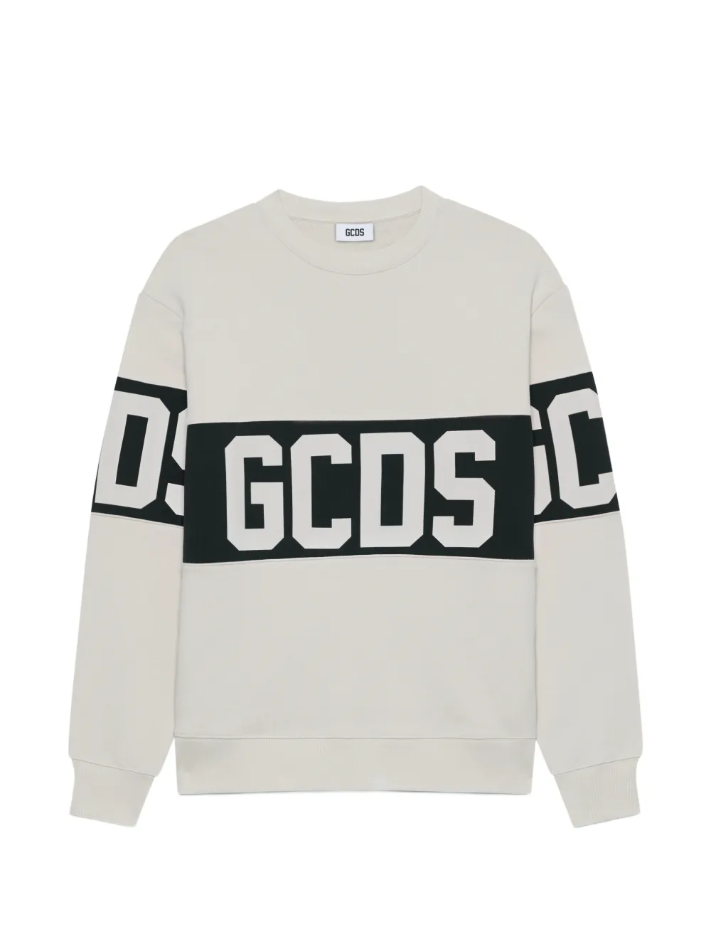 GCDS logo-band sweatshirt - Bianco