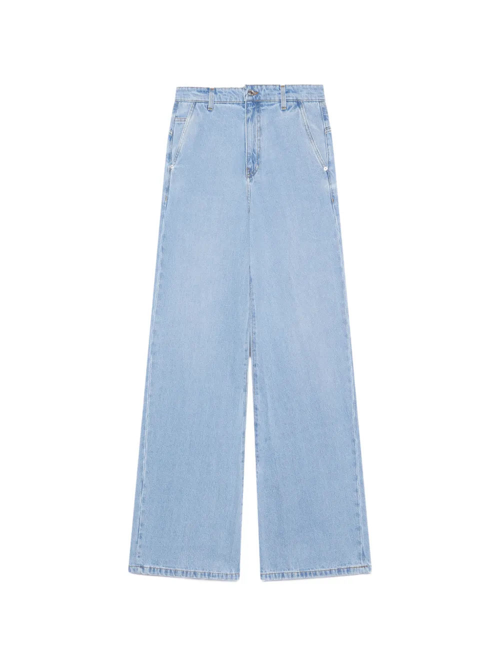 GCDS stone-washed wide-leg jeans - Blu