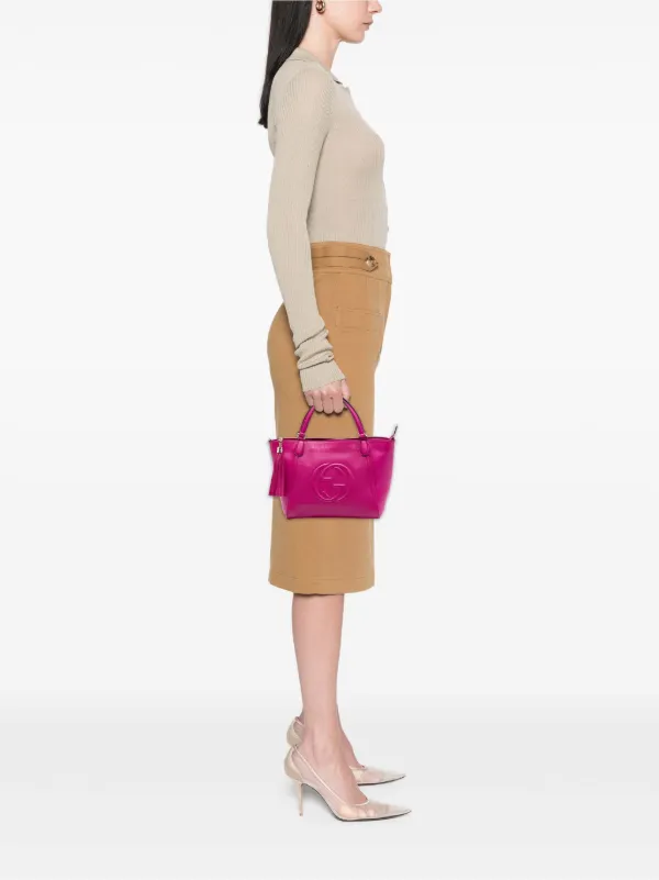 36262421_67973459_600.jpg Pre-Loved Gucci Small Calfskin Soho Cellarius Satchel main image 2