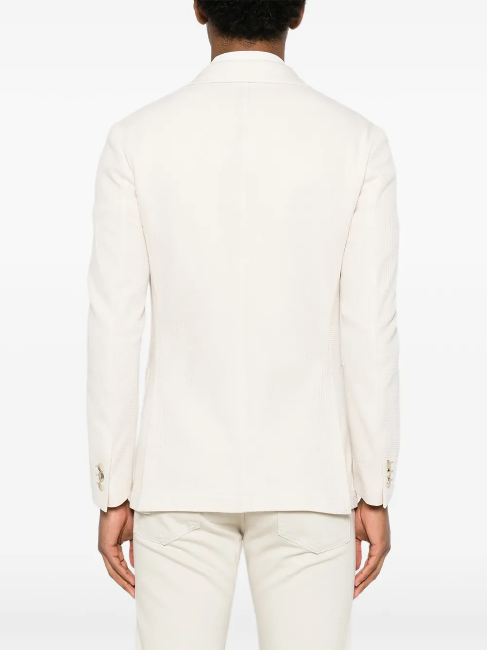 Canali Blazer met enkele rij knopen Wit
