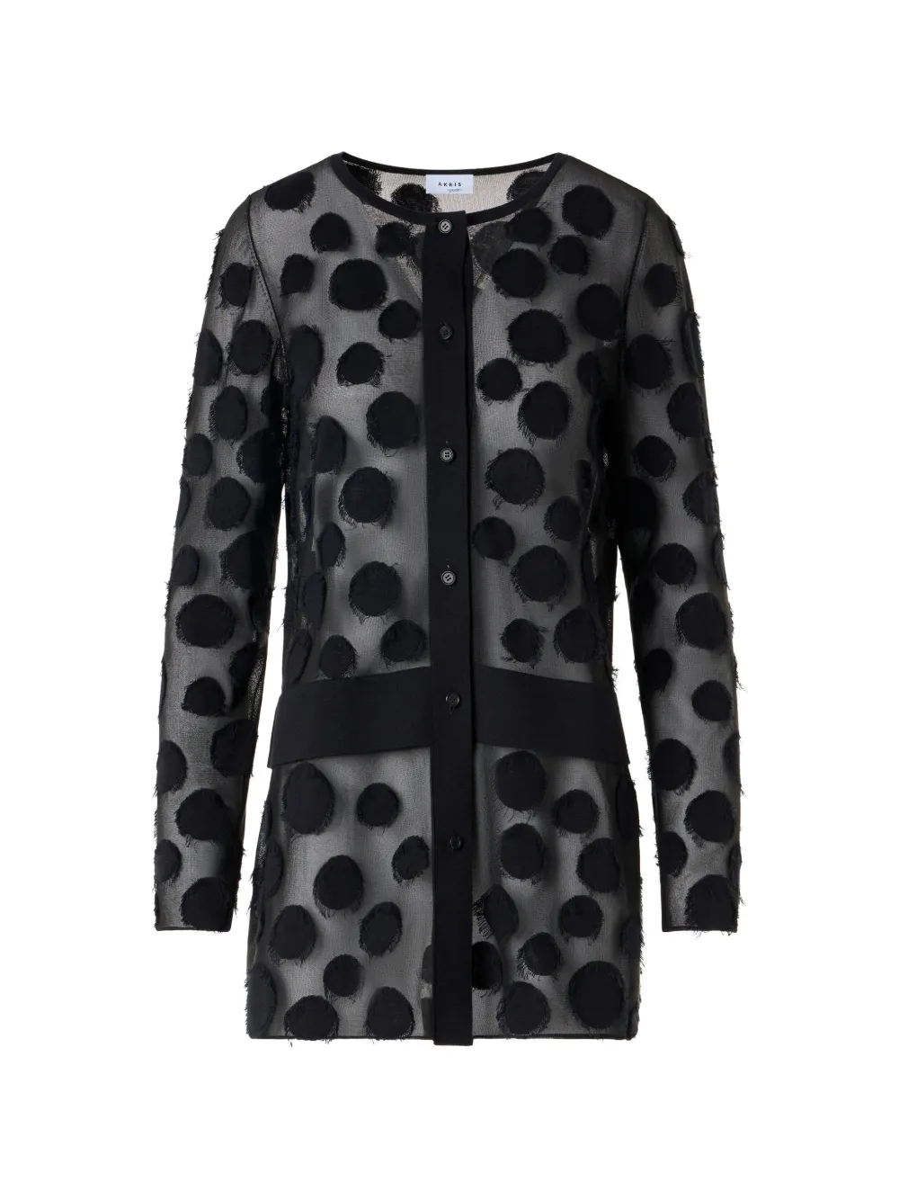 Akris Punto Cardigan a pois - Nero