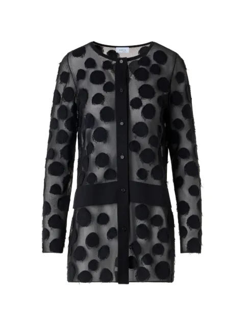 Akris Punto polka-dot button-front cardigan