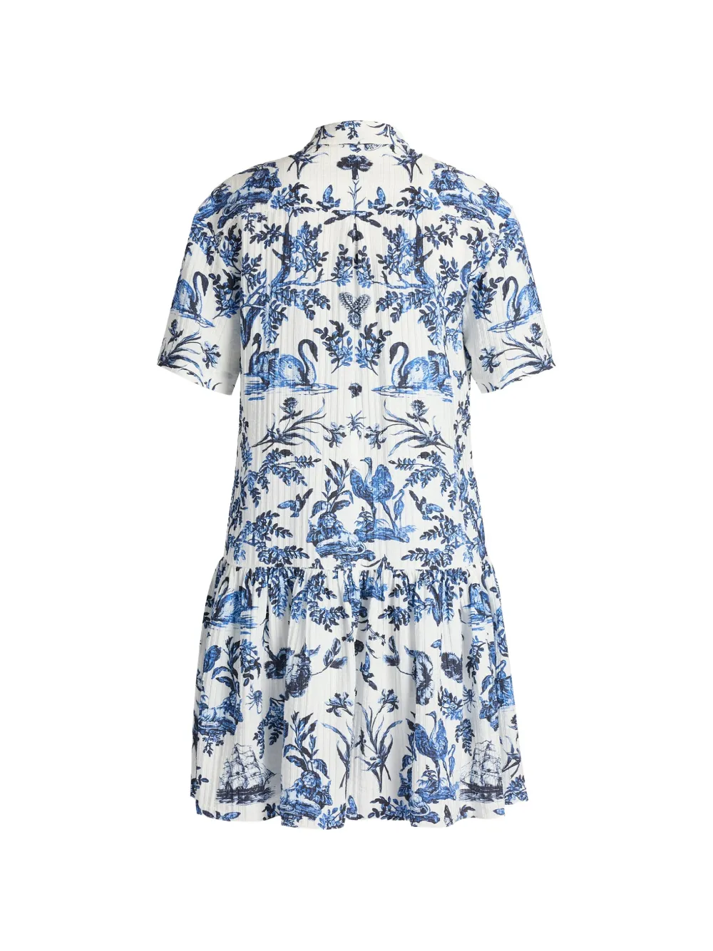 ERDEM Blousejurk met gekreukt effect Wit