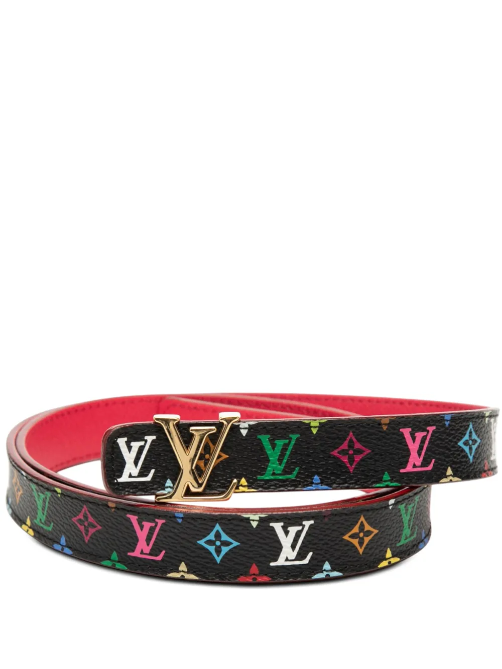 Louis Vuitton Pre-Owned 2008 Monogram Multicolore LV Initiales belt - Nero