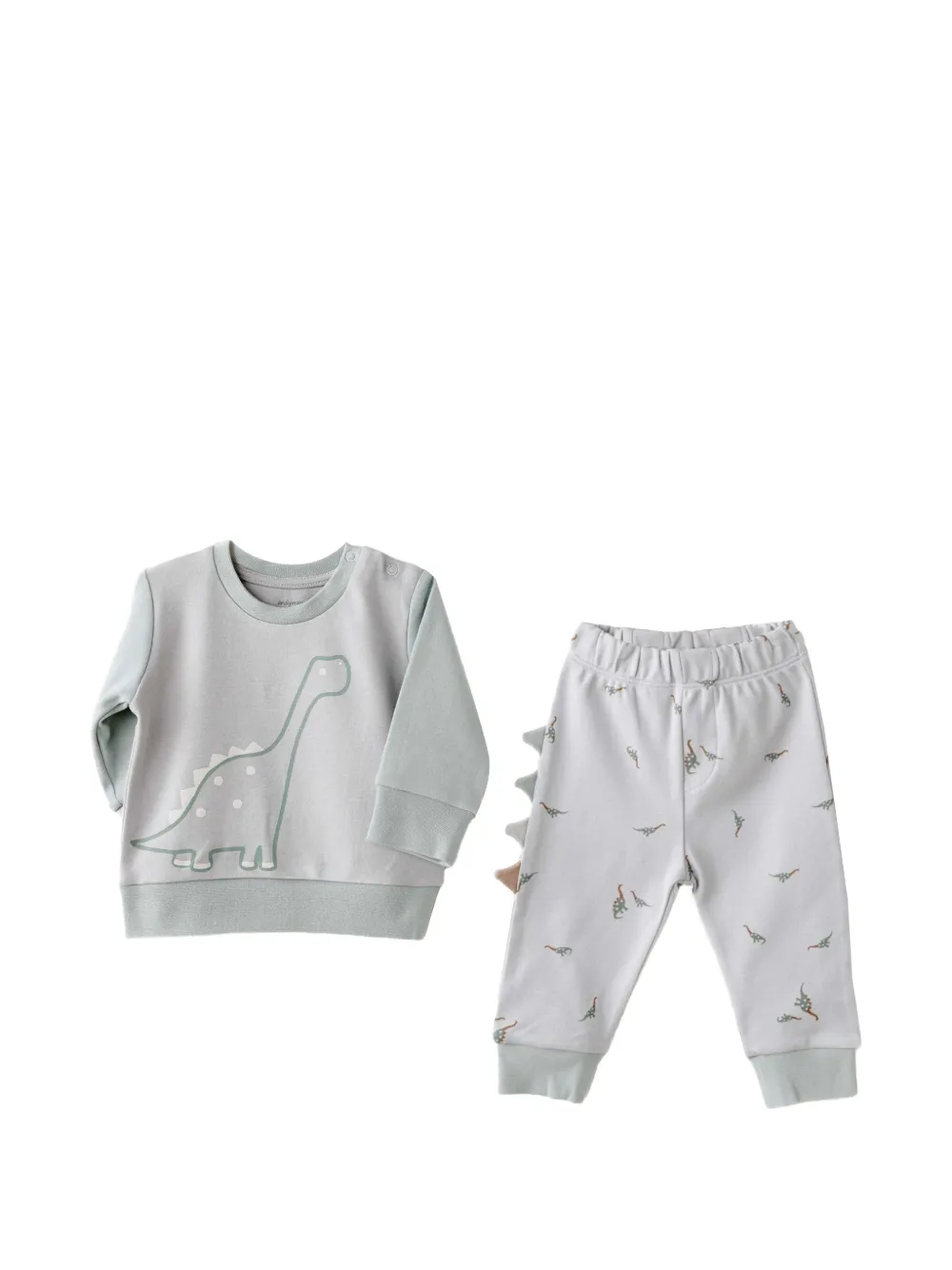 Andywawa Mummy S Snuggle Saurus two-piece trouser set - Grau