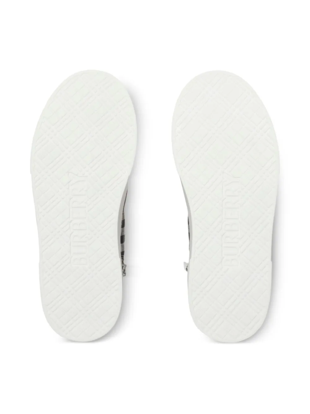 Burberry Kids Check high-top sneakers Beige