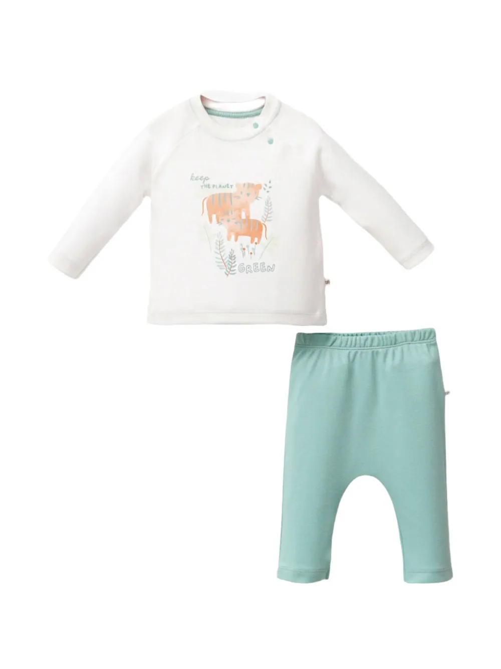 moi noi tiger-print tracksuit (set of two) - Bianco