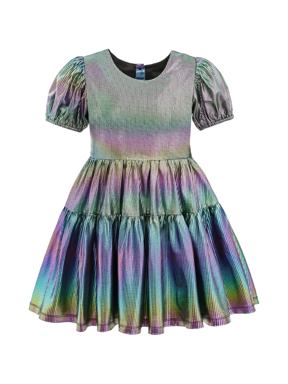 Mimi Tutu iridescent puff-sleeve dress - Viola
