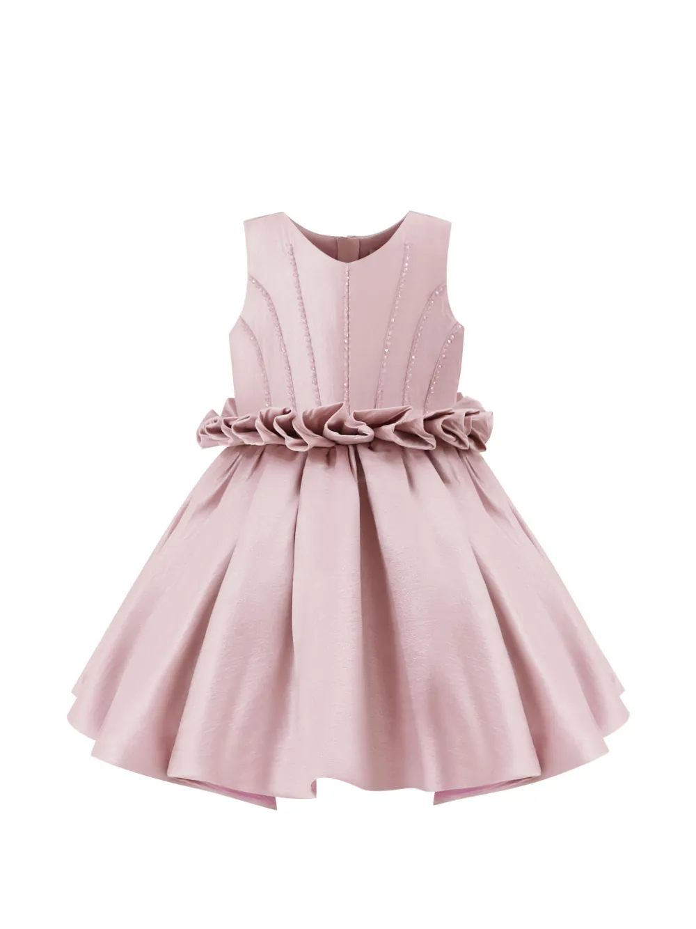 Tulleen Luminara ruffle-waist dress - Pink