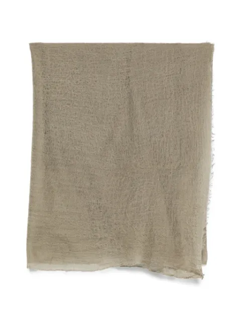 MOULETA frayed-edge scarf